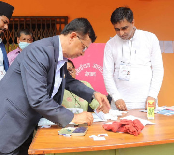 बागमती प्रदेशका मुख्यमन्त्री पाण्डेले हाले भोट 
